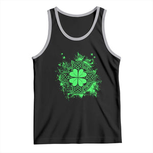 Celtic Knot Irish Shamrock Tank Top St Patricks Day TS02 Black Athletic Heather Print Your Wear