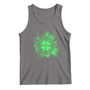 Celtic Knot Irish Shamrock Tank Top St Patricks Day TS02 Deep Heather Print Your Wear