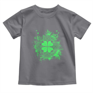 Celtic Knot Irish Shamrock Toddler T Shirt St Patricks Day TS02 Charcoal Print Your Wear