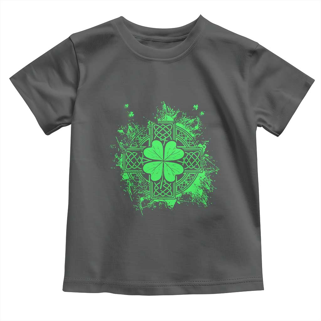 Celtic Knot Irish Shamrock Toddler T Shirt St Patricks Day TS02 Dark Heather Print Your Wear