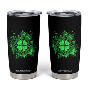 Celtic Knot Irish Shamrock Tumbler Cup St Patricks Day TS02 Black Print Your Wear