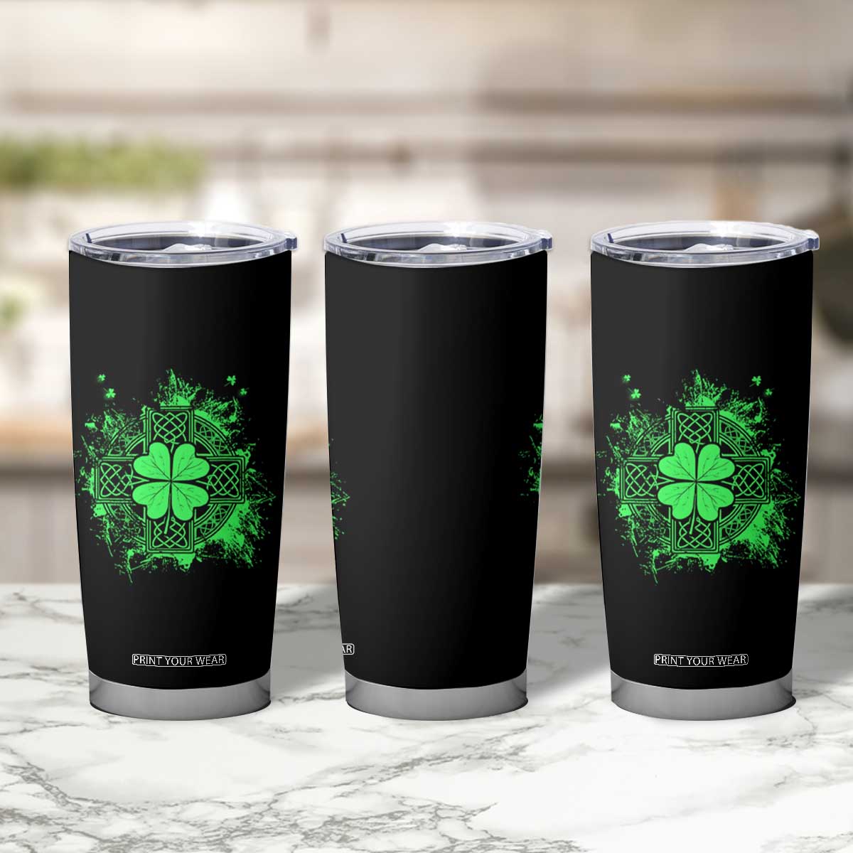 Celtic Knot Irish Shamrock Tumbler Cup St Patricks Day TS02 Print Your Wear