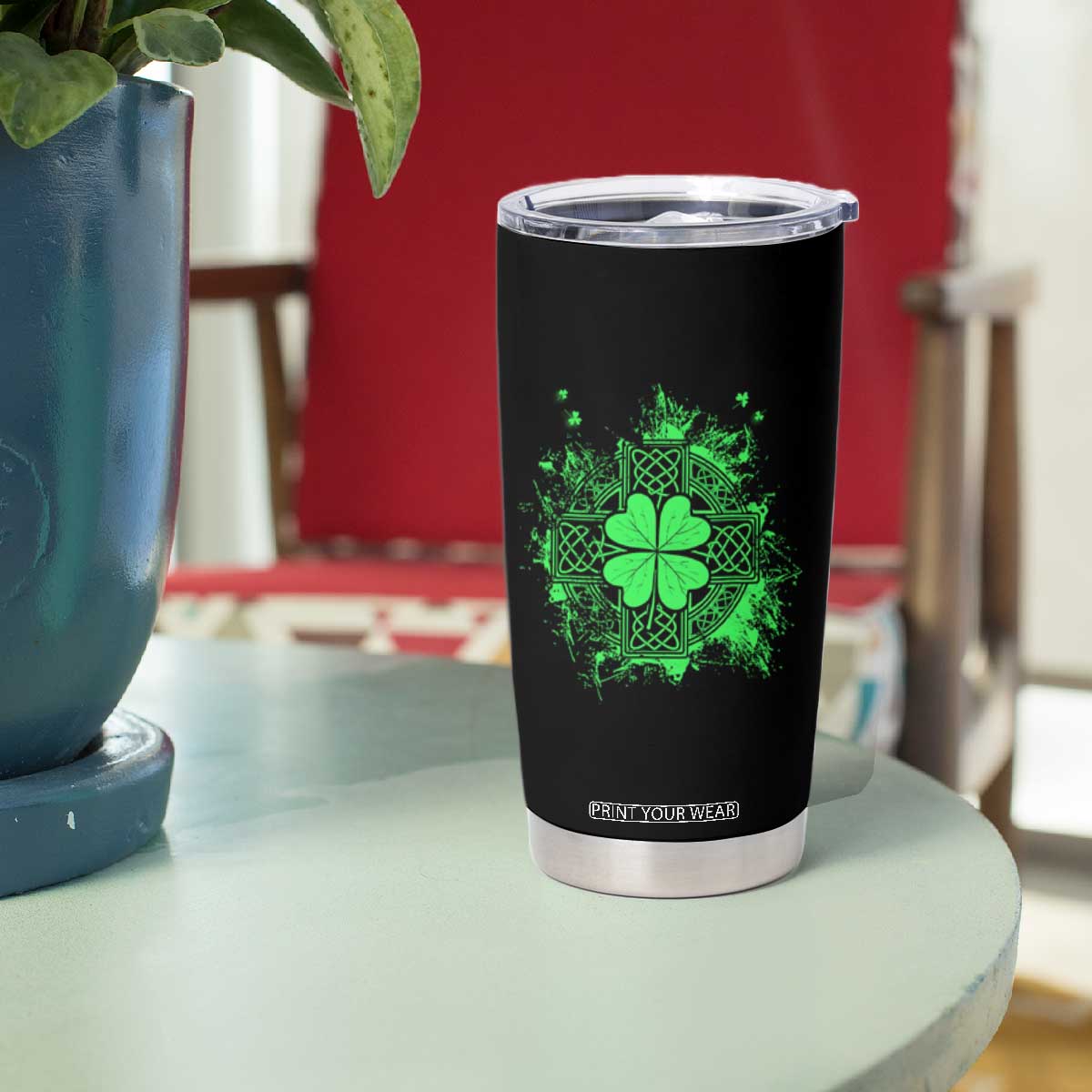 Celtic Knot Irish Shamrock Tumbler Cup St Patricks Day TS02 Print Your Wear
