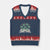 St Patricks Day Book Lover V-Neck Knit Sweater Vest Librarian Core Lucky Shamrocks TS02 Navy Red Print Your Wear
