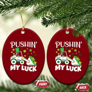 St Patricks Day Boys Truck Ceramic Ornament Pushing My Luck Tractor Toy Lover TS02 Print Your Wear