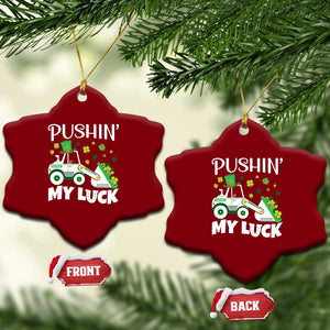 St Patricks Day Boys Truck Ceramic Ornament Pushing My Luck Tractor Toy Lover TS02 Print Your Wear