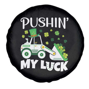 St Patricks Day Boys Truck Spare Tire Cover Pushing My Luck Tractor Toy Lover TS02 Print Your Wear