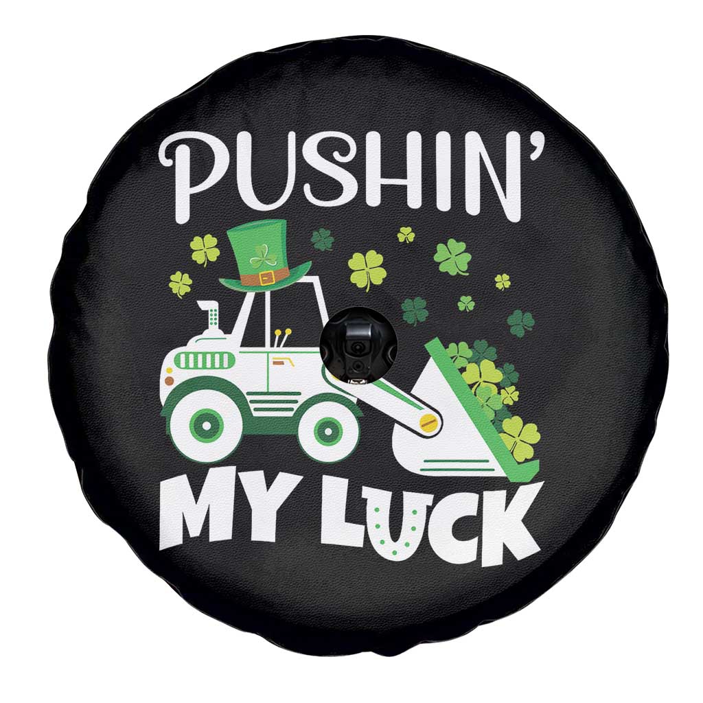 St Patricks Day Boys Truck Spare Tire Cover Pushing My Luck Tractor Toy Lover TS02 Print Your Wear