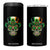 San Patties Irish Sugar Skull 4 in 1 Can Cooler Tumbler St Patricks Day Of The Dead TS02 One Size: 16 oz Black Print Your Wear