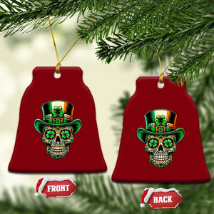 San Patties Irish Sugar Skull Ceramic Ornament St Patricks Day Of The Dead TS02 Print Your Wear