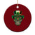 San Patties Irish Sugar Skull Ceramic Ornament St Patricks Day Of The Dead TS02 1pc Red Print Your Wear