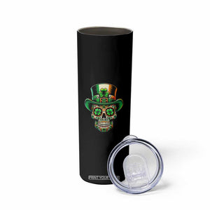 San Patties Irish Sugar Skull Skinny Tumbler St Patricks Day Of The Dead TS02 Print Your Wear