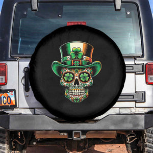 San Patties Irish Sugar Skull Spare Tire Cover St Patricks Day Of The Dead TS02 No hole Black Print Your Wear