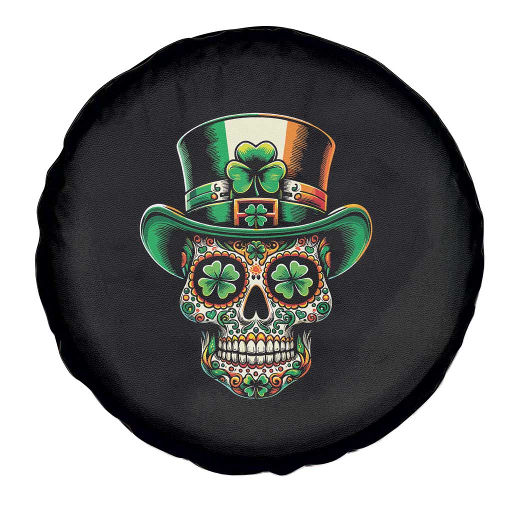 San Patties Irish Sugar Skull Spare Tire Cover St Patricks Day Of The Dead TS02 Print Your Wear