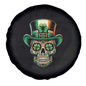 San Patties Irish Sugar Skull Spare Tire Cover St Patricks Day Of The Dead TS02 Print Your Wear