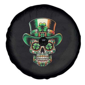 San Patties Irish Sugar Skull Spare Tire Cover St Patricks Day Of The Dead TS02 Print Your Wear