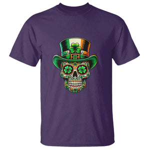 San Patties Irish Sugar Skull T Shirt St Patricks Day Of The Dead TS02 Purple Print Your Wear