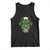 San Patties Irish Sugar Skull Tank Top St Patricks Day Of The Dead TS02 Black Print Your Wear