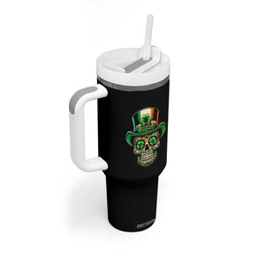 San Patties Irish Sugar Skull Tumbler With Handle St Patricks Day Of The Dead TS02 Print Your Wear