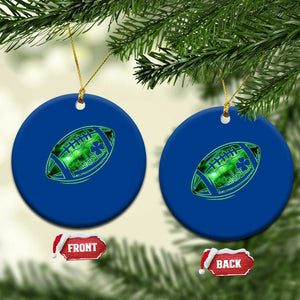 Lucky Shamrock Football Ceramic Ornament Irish Clover St Patricks Day Sport Lover TS02 1pc Blue Print Your Wear