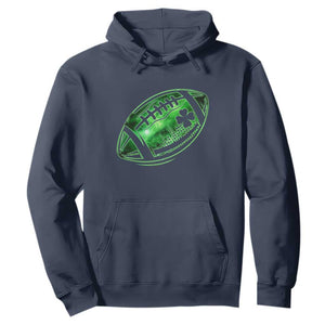 Lucky Shamrock Football Hoodie Irish Clover St Patricks Day Sport Lover TS02 Navy Print Your Wear