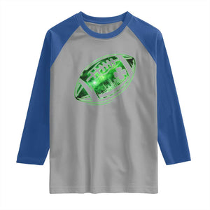 Lucky Shamrock Football Raglan Shirt Irish Clover St Patricks Day Sport Lover TS02 Sport Gray Royal Print Your Wear