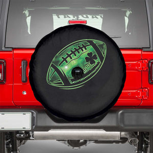 Lucky Shamrock Football Spare Tire Cover Irish Clover St Patricks Day Sport Lover TS02 Black Print Your Wear