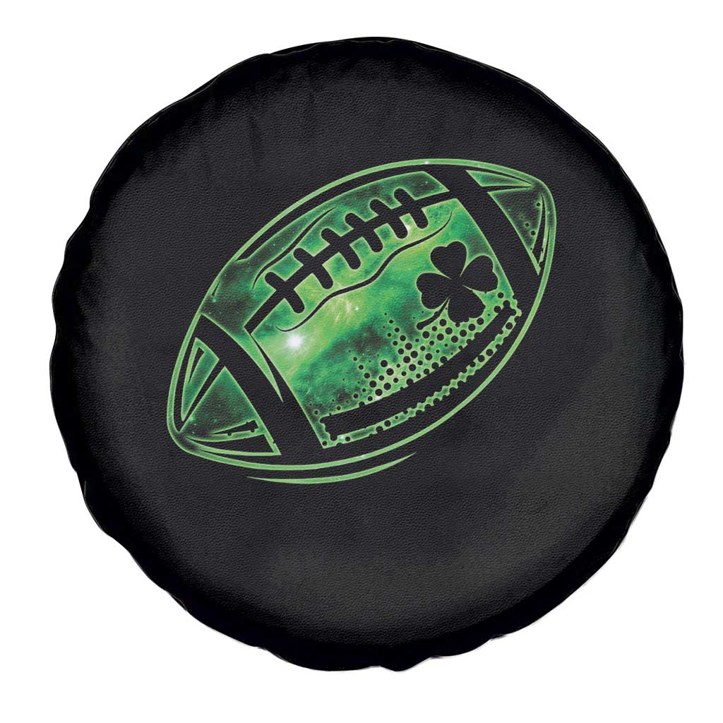 Lucky Shamrock Football Spare Tire Cover Irish Clover St Patricks Day Sport Lover TS02 Print Your Wear