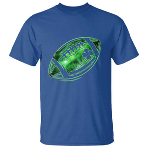Lucky Shamrock Football T Shirt Irish Clover St Patricks Day Sport Lover TS02 Royal Blue Print Your Wear