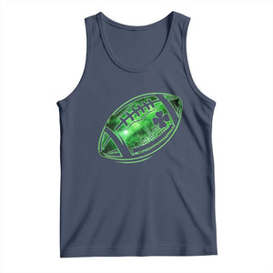 Lucky Shamrock Football Tank Top Irish Clover St Patricks Day Sport Lover TS02 Navy Print Your Wear