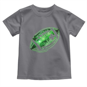 Lucky Shamrock Football Toddler T Shirt Irish Clover St Patricks Day Sport Lover TS02 Charcoal Print Your Wear