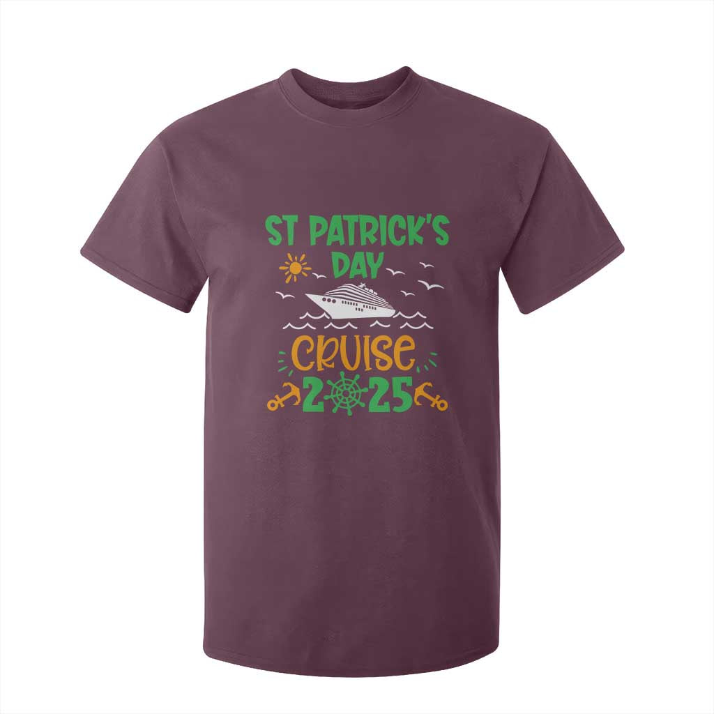 St Patricks Day Cruise Squad 2025 Matching Family T Shirt For Kid TS02 Maroon Print Your Wear