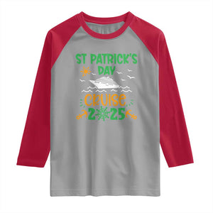 St Patricks Day Cruise Squad 2025 Matching Family Raglan Shirt TS02 Sport Gray Red Print Your Wear