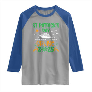 St Patricks Day Cruise Squad 2025 Matching Family Raglan Shirt TS02 Sport Gray Royal Print Your Wear