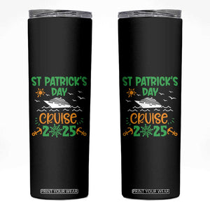 St Patricks Day Cruise Squad 2025 Matching Family Skinny Tumbler TS02 Black Print Your Wear