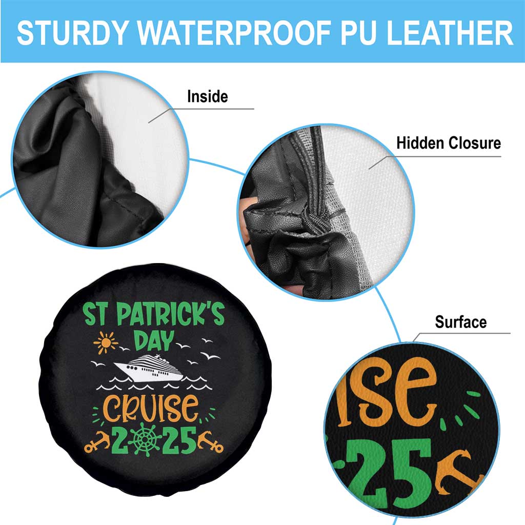 St Patricks Day Cruise Squad 2025 Matching Family Spare Tire Cover TS02 Print Your Wear