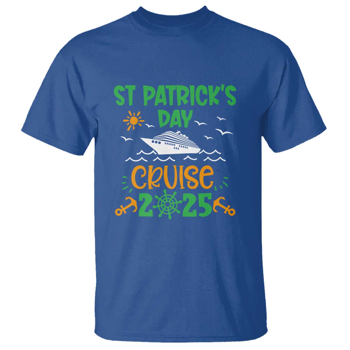 St Patricks Day Cruise Squad 2025 Matching Family T Shirt TS02 Royal Blue Print Your Wear