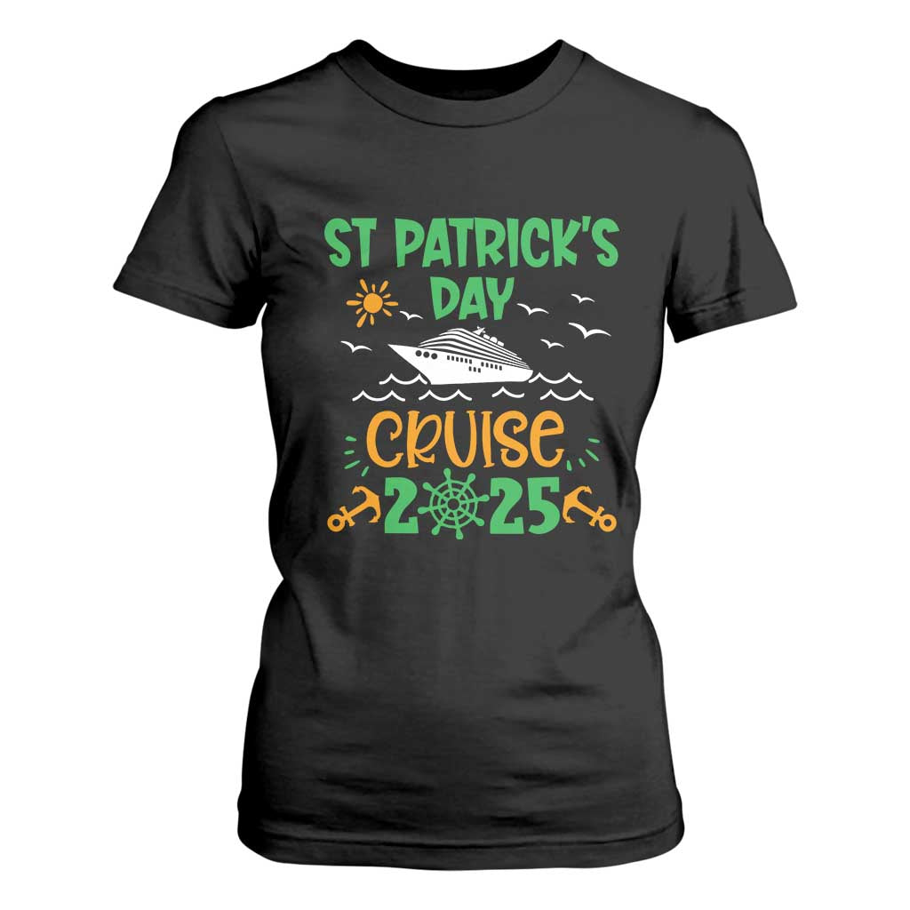 St Patricks Day Cruise Squad 2025 Matching Family T Shirt For Women TS02 Black Print Your Wear