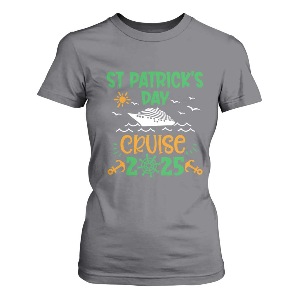 St Patricks Day Cruise Squad 2025 Matching Family T Shirt For Women TS02 Charcoal Print Your Wear
