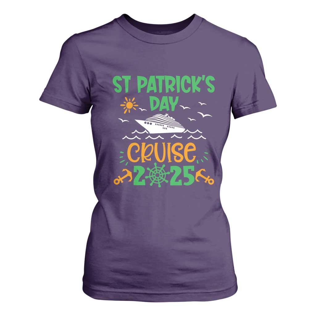 St Patricks Day Cruise Squad 2025 Matching Family T Shirt For Women TS02 Purple Print Your Wear