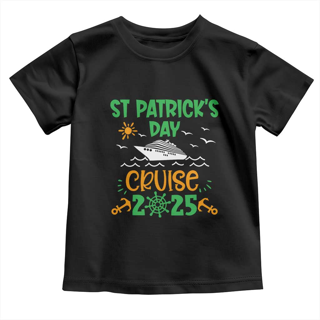 St Patricks Day Cruise Squad 2025 Matching Family Toddler T Shirt TS02 Black Print Your Wear