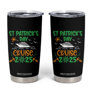 St Patricks Day Cruise Squad 2025 Matching Family Tumbler Cup TS02 Black Print Your Wear