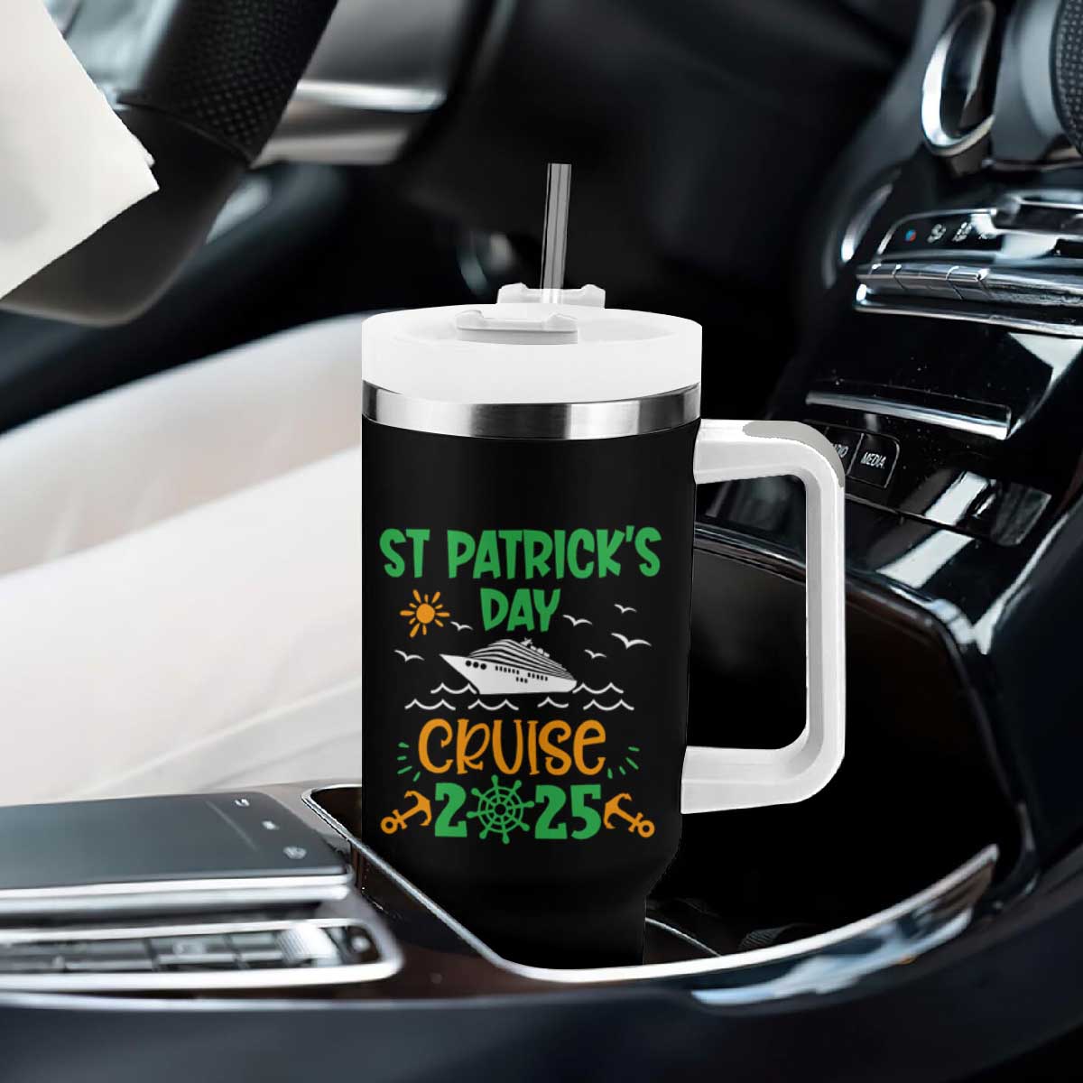 St Patricks Day Cruise Squad 2025 Matching Family Tumbler With Handle TS02 Print Your Wear