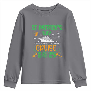 St Patricks Day Cruise Squad 2025 Matching Family Youth Sweatshirt TS02 Charcoal Print Your Wear