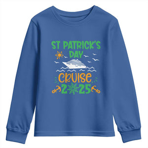 St Patricks Day Cruise Squad 2025 Matching Family Youth Sweatshirt TS02 Royal Blue Print Your Wear