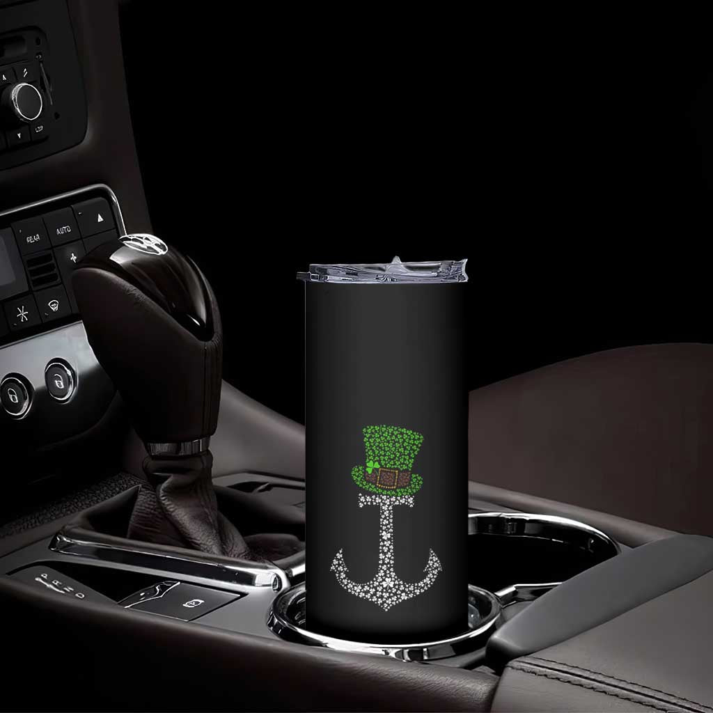 Lucky Shamrock Anchor Skinny Tumbler Leprechaun Cruise Squad St. Patrick's Day TS02 Print Your Wear