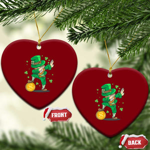 Cute Dabbing Leprechaun Ceramic Ornament Funny St Patricks Day TS02 Print Your Wear