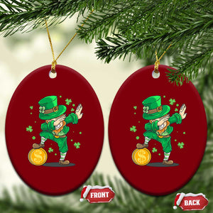 Cute Dabbing Leprechaun Ceramic Ornament Funny St Patricks Day TS02 Print Your Wear