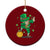 Cute Dabbing Leprechaun Ceramic Ornament Funny St Patricks Day TS02 1pc Red Print Your Wear