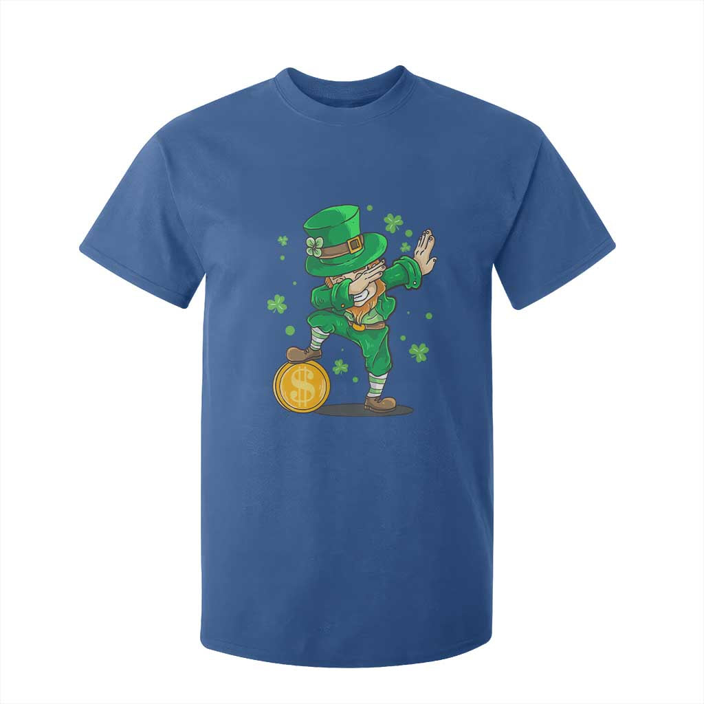 Cute Dabbing Leprechaun T Shirt For Kid Funny St Patricks Day TS02 Royal Blue Print Your Wear